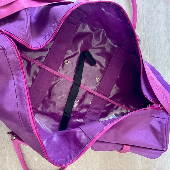 Lululemon Purple & Pink Yoga Mat Duffel Bag VTG with Shoulder Straps - Picture 11 of 11